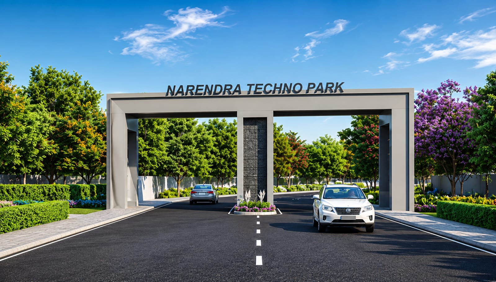 Narendra Techno Park Tauru entrance gate